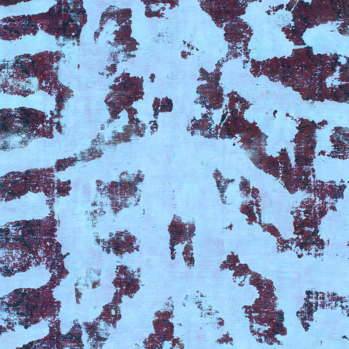 Machine Washable Abstract Light Blue Modern Rug, wshabs1073lblu