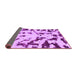 Sideview of Abstract Purple Modern Rug, abs1073pur