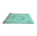 Sideview of Machine Washable Abstract Light Blue Modern Rug, wshabs1074lblu