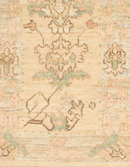 Abstract Brown Gold Modern Rug, abs1074