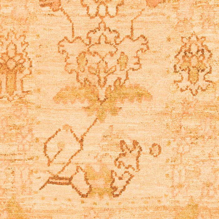 Machine Washable Abstract Orange Modern Area Rugs, wshabs1074org