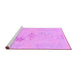 Sideview of Machine Washable Abstract Purple Modern Area Rugs, wshabs1075pur