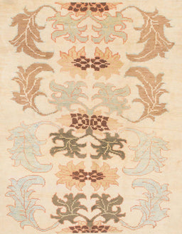 Machine Washable Abstract Khaki Gold Rug, wshabs1076