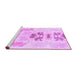 Sideview of Machine Washable Abstract Purple Modern Area Rugs, wshabs1076pur