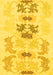 Abstract Yellow Modern Rug, abs1076yw