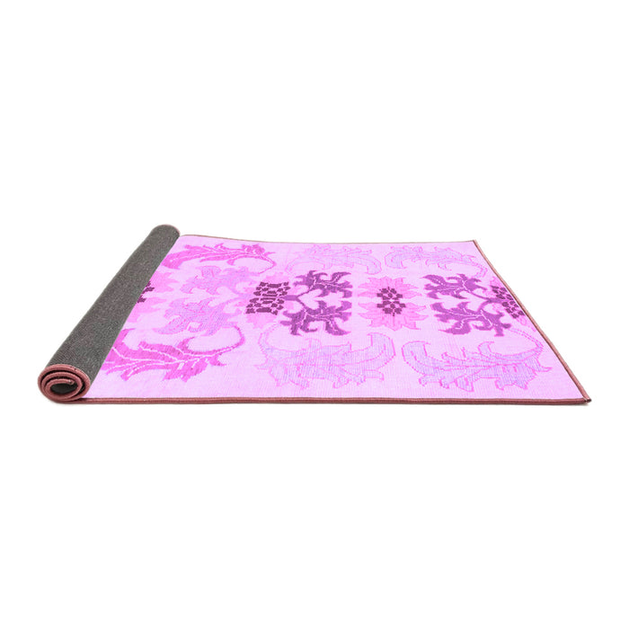 Sideview of Abstract Purple Modern Rug, abs1076pur