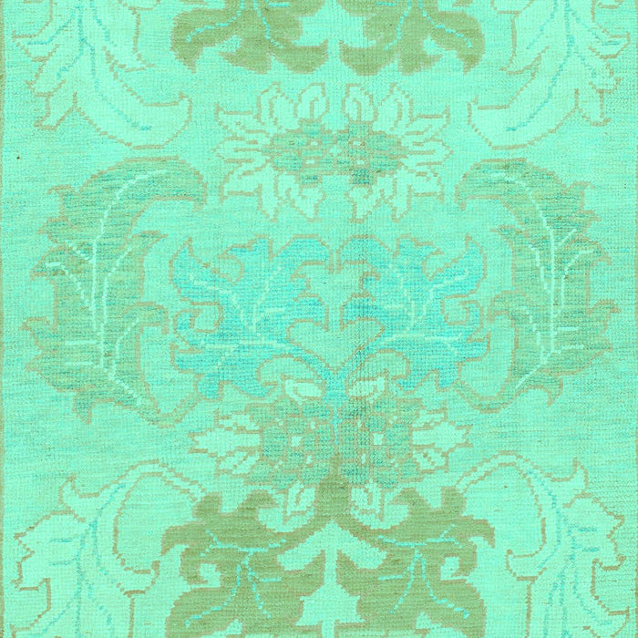 Machine Washable Abstract Turquoise Modern Area Rugs, wshabs1077turq