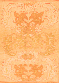 Abstract Orange Modern Rug, abs1077org