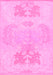 Abstract Pink Modern Rug, abs1077pnk