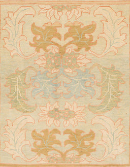 Abstract Brown Gold Modern Rug, abs1077