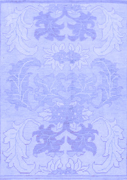 Abstract Blue Modern Rug, abs1077blu
