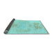 Sideview of Abstract Light Blue Modern Rug, abs1077lblu