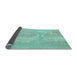 Sideview of Abstract Light Blue Modern Rug, abs1078lblu