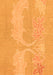 Machine Washable Abstract Orange Modern Area Rugs, wshabs1078org