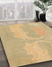 Abstract Gold Modern Rug in Family Room, abs1078