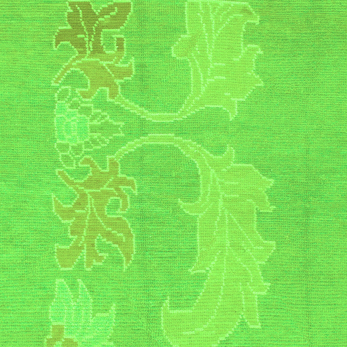 Square Machine Washable Abstract Green Modern Area Rugs, wshabs1078grn