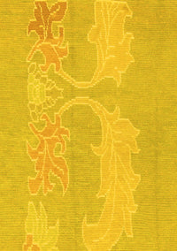 Abstract Yellow Modern Rug, abs1078yw