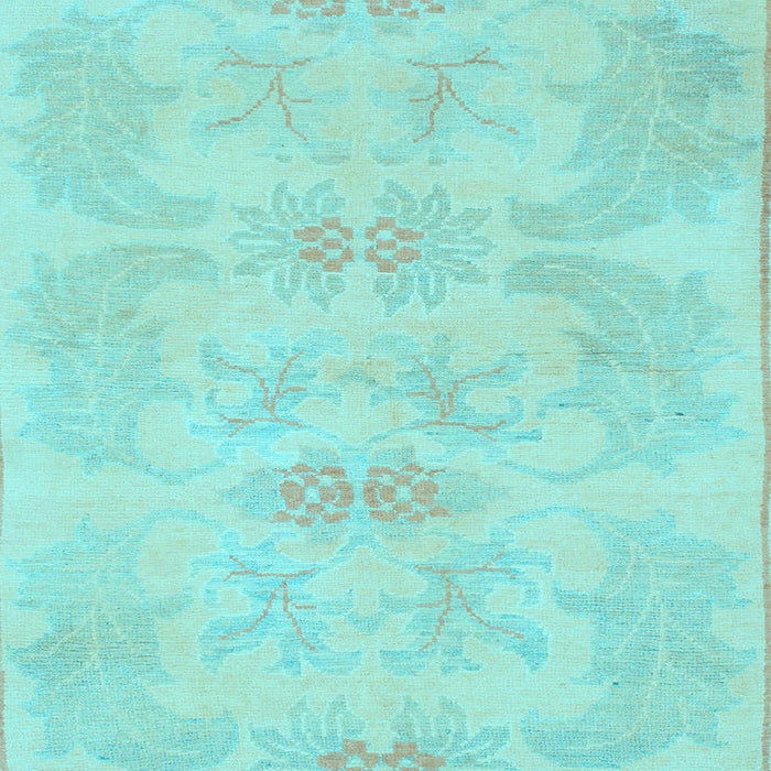 Square Abstract Light Blue Modern Rug, abs1079lblu