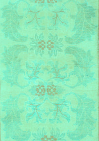 Abstract Turquoise Modern Rug, abs1079turq