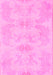 Machine Washable Abstract Pink Modern Rug, wshabs1079pnk