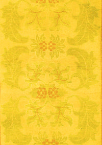 Abstract Yellow Modern Rug, abs1079yw