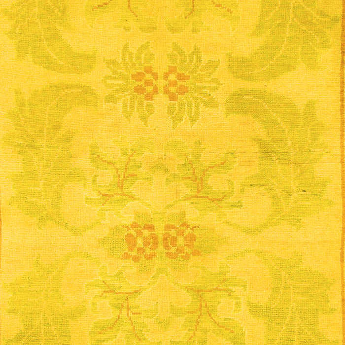 Abstract Yellow Modern Rug, abs1079yw