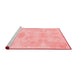 Modern Red Washable Rugs