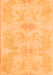 Machine Washable Abstract Orange Modern Area Rugs, wshabs1079org