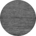 Round Machine Washable Abstract Gray Modern Rug, wshabs107gry