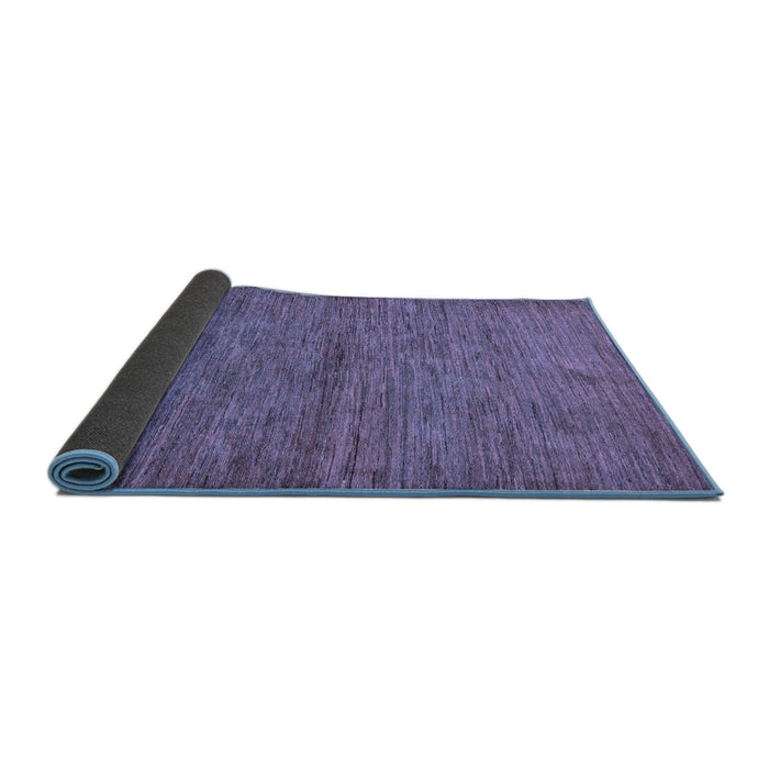 Sideview of Abstract Blue Modern Rug, abs107blu