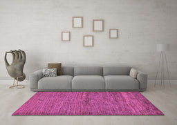 Machine Washable Abstract Purple Modern Area Rugs in a Living Room, wshabs107pur