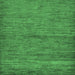 Square Abstract Emerald Green Modern Rug, abs107emgrn