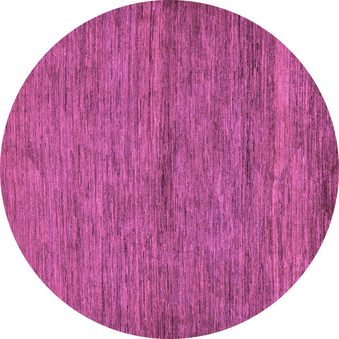 Round Machine Washable Abstract Purple Modern Area Rugs, wshabs107pur