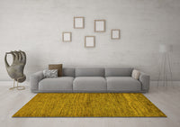 Machine Washable Abstract Yellow Modern Rug, wshabs107yw