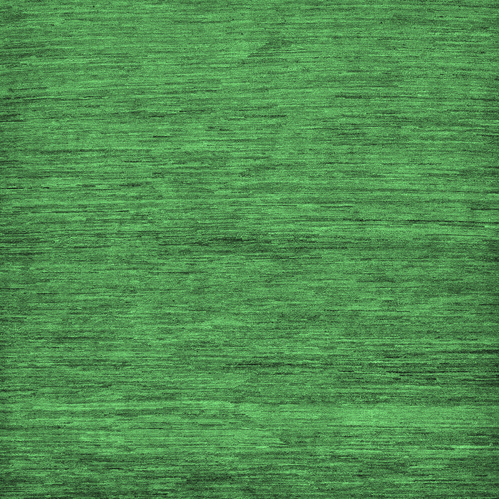 Square Machine Washable Abstract Emerald Green Modern Area Rugs, wshabs107emgrn