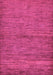 Machine Washable Abstract Pink Modern Rug, wshabs107pnk