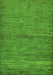 Machine Washable Abstract Green Modern Area Rugs, wshabs107grn