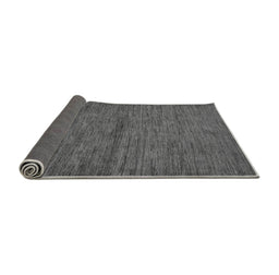Sideview of Abstract Gray Modern Rug, abs107gry