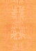 Machine Washable Abstract Orange Modern Area Rugs, wshabs1080org