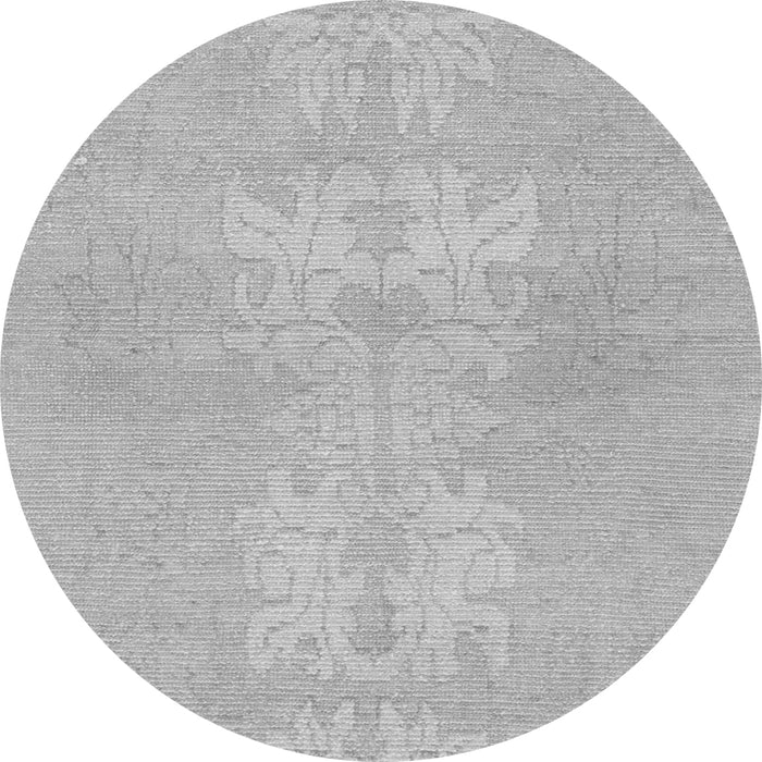 Round Machine Washable Abstract Gray Modern Rug, wshabs1080gry