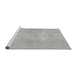 Sideview of Machine Washable Abstract Gray Modern Rug, wshabs1080gry