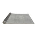 Sideview of Abstract Gray Modern Rug, abs1080gry