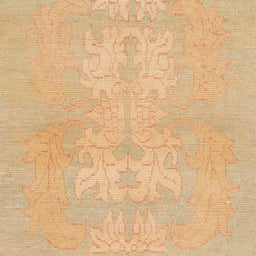 Square Machine Washable Abstract Orange Rug, wshabs1080