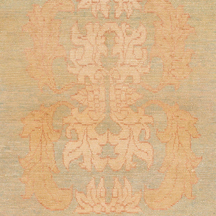 Round Abstract Orange Modern Rug, abs1080