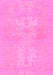 Machine Washable Abstract Pink Modern Rug, wshabs1080pnk