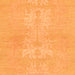 Square Abstract Orange Modern Rug, abs1080org