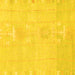 Square Abstract Yellow Modern Rug, abs1081yw