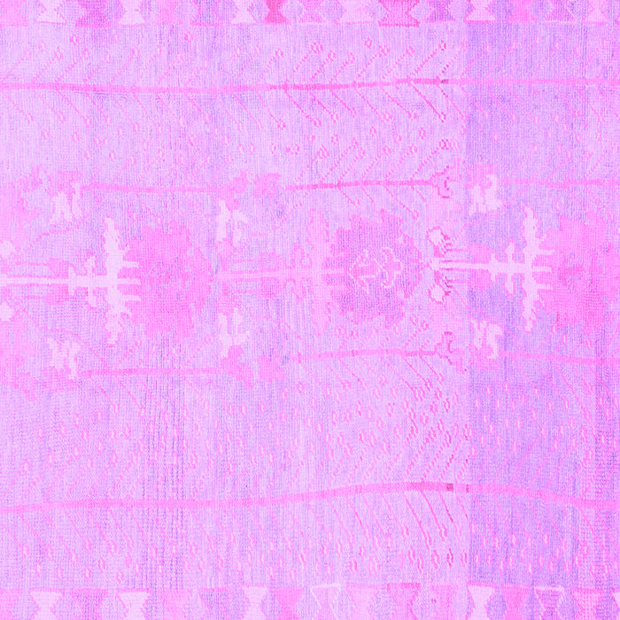 Square Machine Washable Abstract Purple Modern Area Rugs, wshabs1081pur