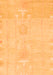 Abstract Orange Modern Rug, abs1081org