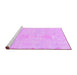 Sideview of Machine Washable Abstract Purple Modern Area Rugs, wshabs1081pur